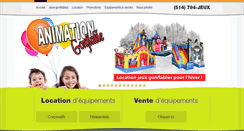 Desktop Screenshot of animationgonflable.com