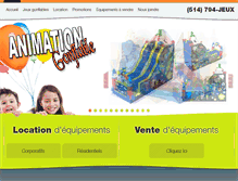 Tablet Screenshot of animationgonflable.com